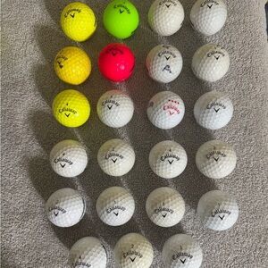 23 Callaway Supersoft  Golf Balls - Neon Yellow, Bright Pink, Classic White